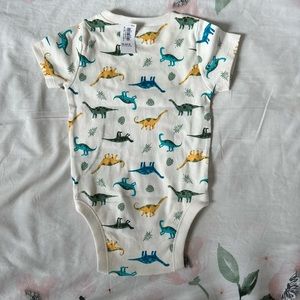 Cotton Footless Onesie - Paleontology Navy